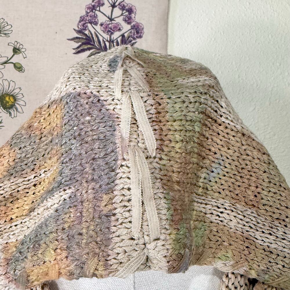 90s Y2k Knit Full Zip Hoodie Jacket Fairy Grunge Boho Coastal Cowgirl Hippie L - Picture 4 of 10